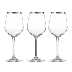 Zestaw kieliszków do wina czerwonego 350 ml 6 sztuk APULIA PLATIN