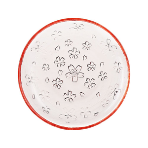 Talerzyk deserowy szklany 16 cm LISSET różowy