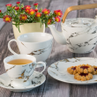 Zestaw deserowy porcelanowy dla 1 osoby MARMO GOLD 7