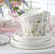Serwis obiadowo kawowy na 12 osób porcelanowy VIOLA 7