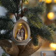 Szopka bożonarodzeniowa LED Zawieszka 10 cm HOLY FAMILY 2
