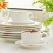 Filiżanka do kawy herbaty 230 ml porcelanowa ze spodkiem PLUS GOLD 3