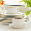Filiżanka do kawy herbaty 230 ml porcelanowa ze spodkiem PLUS GOLD 3