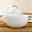 Serwis obiadowo kawowy porcelanowy na 12 osób PLUS WHITE 7