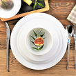 Serwis obiadowo kawowy porcelanowy na 12 osób PLUS WHITE 17