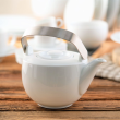 Serwis obiadowo kawowy porcelanowy na 12 osób PLUS WHITE 8