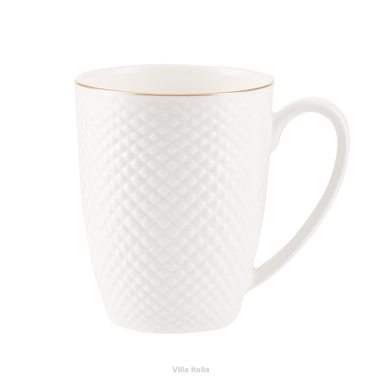 Kubek do kawy z eleganckiej porcelany kostnej