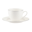Komplet filiżanek do kawy herbaty porcelanowych 6 szt BARI PLATIN 5