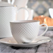 Komplet filiżanek do kawy herbaty porcelanowych 6 szt BARI PLATIN 2