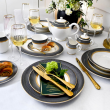 Serwis obiadowo kawowy na 12 osób porcelanowy ROYAL LADY 2