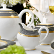 Serwis obiadowo kawowy na 12 osób porcelanowy ROYAL LADY 27