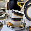 Serwis obiadowo kawowy na 12 osób porcelanowy ROYAL LADY 23