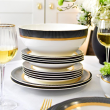 Serwis obiadowo kawowy na 12 osób porcelanowy ROYAL LADY 13