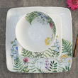 stylowy komplet obiadowo-kawowy porcelanowy na stół