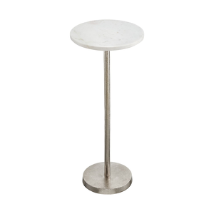 Stolik pomocniczy marmurowy 62 cm DIEGO White