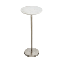 Stolik pomocniczy marmurowy 62 cm DIEGO White