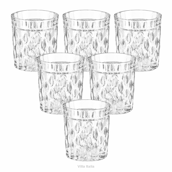Zestaw szklanek do whisky 250 ml 6 sztuk CRYSTAL