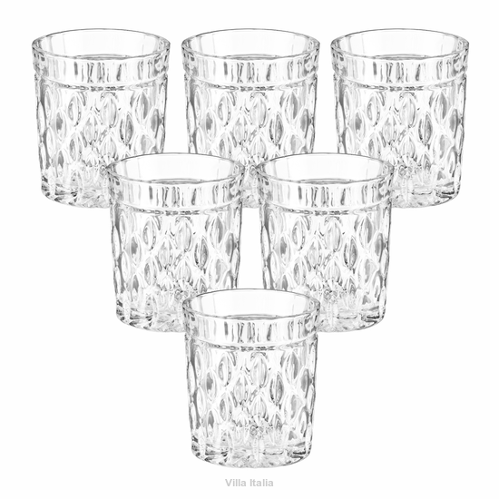 Zestaw szklanek do whisky 250 ml 6 sztuk CRYSTAL