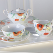 Filiżanka do herbaty porcelanowa ze spodkiem 250 ml FLOWERS 7