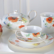 Filiżanka do herbaty porcelanowa ze spodkiem 250 ml FLOWERS 6