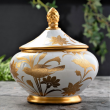 Amfora porcelanowa 21 cm zdobiona złotem CESARE 1