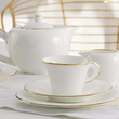 Filiżanka porcelanowa do kawy i herbaty 200 ml ze spodkiem NAOMI GOLD 8