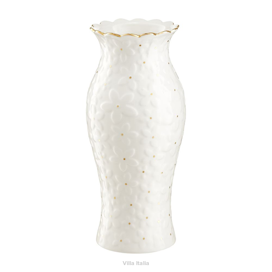 Biały wazon dekoracyjny z porcelany