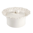 Cukiernica porcelanowa ażurowa 15 cm CLARA Ivory 1
