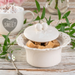 Cukiernica porcelanowa ażurowa 15 cm CLARA Ivory 4