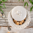 Cukiernica porcelanowa ażurowa 15 cm CLARA Ivory 2