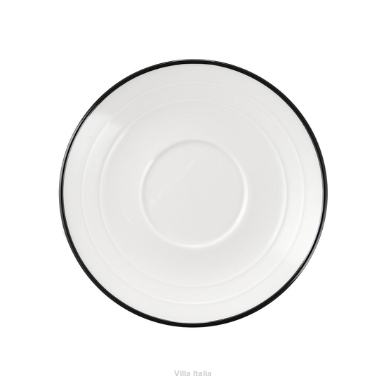 spodek porcelanowy pod filiżankę do kawy biały
