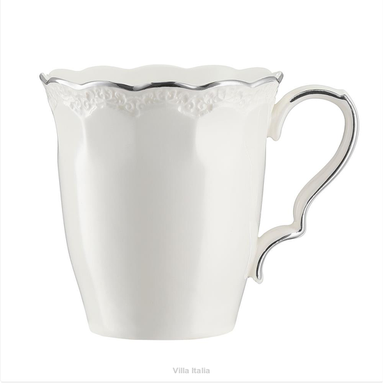 Kubek porcelanowy 280 ml RIVET z platyną