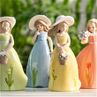 figurki porcelanowe dziewczynki malowane