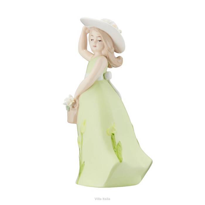 Figurka porcelanowa Dziewczynka w zielonej sukni 18 cm CLAUDIA