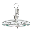 Patera na ciasto z uchwytem posrebrzana 30 cm SILBER 2