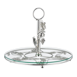 Patera na ciasto z uchwytem posrebrzana 30 cm SILBER 2