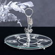 Patera na ciasto z uchwytem posrebrzana 30 cm SILBER 6