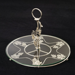 Patera na ciasto z uchwytem posrebrzana 30 cm SILBER 7