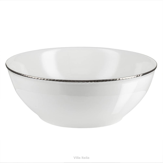 Elegancka salaterka z białej porcelany