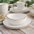 elegancki serwis obiadowo kawowy porcelanowy na 6 osób na stół