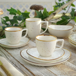 Talerzyk deserowy śniadaniowy 20,5 cm porcelanowy AMMOS 4