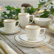 nowoczesny zestaw kawowy porcelanowy do kawy i herbaty