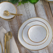 Talerzyk deserowy śniadaniowy 20,5 cm porcelanowy AMMOS 8