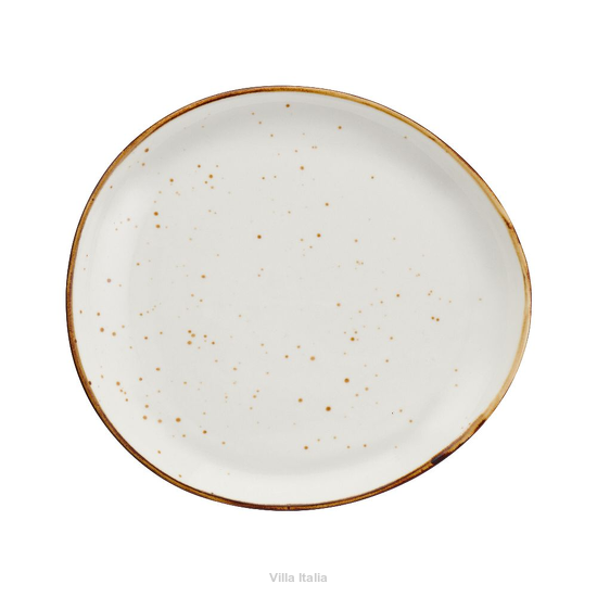 nowoczesny talerzyk śniadaniowy porcelanowy 20,5 cm