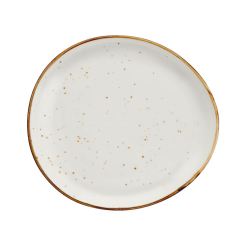 Talerzyk deserowy śniadaniowy 20,5 cm porcelanowy AMMOS