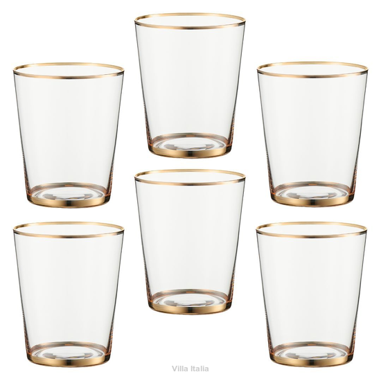 Komplet eleganckich szklanek do drinków
