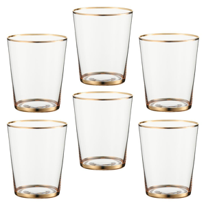 Zestaw szklanek 350 ml 6 sztuk SEMPRE GOLD