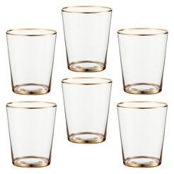Zestaw szklanek 350 ml 6 sztuk SEMPRE GOLD