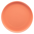 Talerz płytki porcelanowy 25 cm BORNEO orange-grey 1