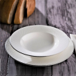 Serwis obiadowy porcelanowy Komplet talerzy na 6 osób BARI PLATIN 12